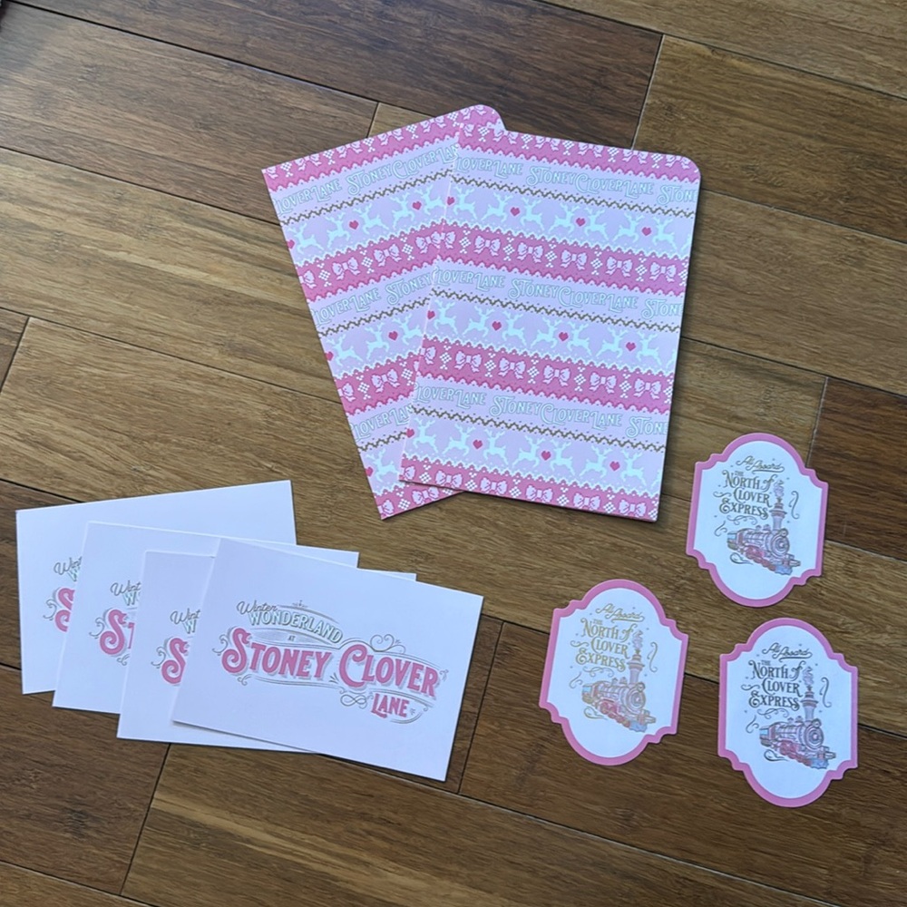 Stoney Clover Home for the Holidays Postcard, Folder and Sticker Set